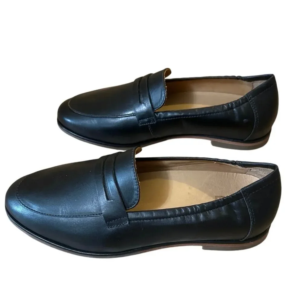 ABEO Strada Loafer Black Leather Comfort Arch Support Orthotic Size 7 Classic